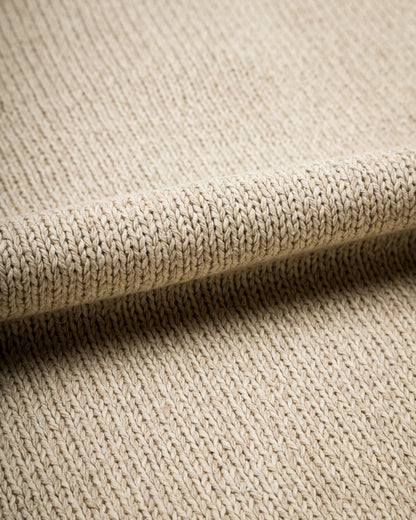 Olde Homesteader & Daughter Silk Cotton Half Zip Pullover - Stone 08 - Standard & Strange