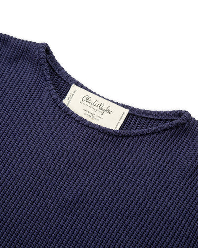 Olde H & Daughter Silk Hand Knitting Heavyweight Rib Pullover - Eggplant 8 - Standard & Strange