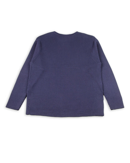 Olde H & Daughter Silk Hand Knitting Heavyweight Rib Pullover - Eggplant 8 - Standard & Strange