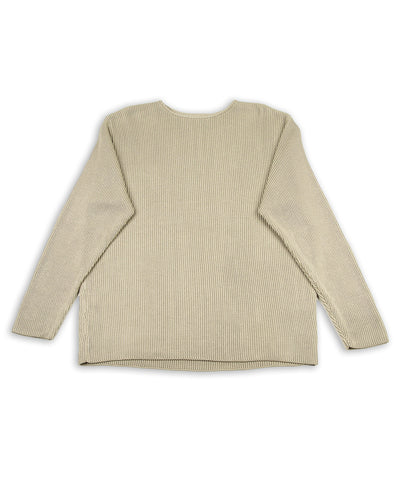 Olde Homesteader & Daughter Silk Hand Knitting Heavyweight Rib Pullover - Willow 8 - Standard & Strange