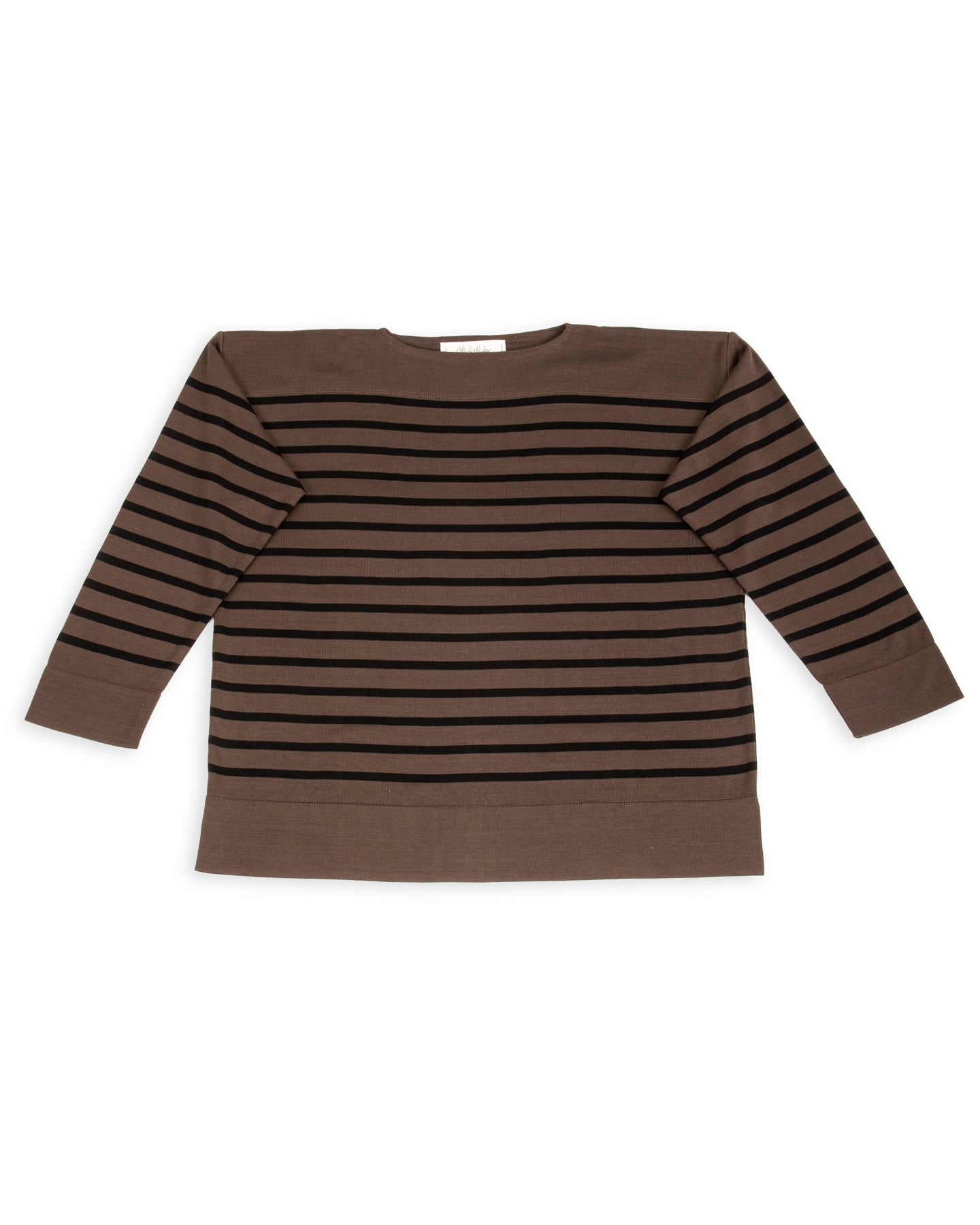Olde H & Daughter Silk Heavy Weight Pullover - Brown/Black 10 - Standard & Strange