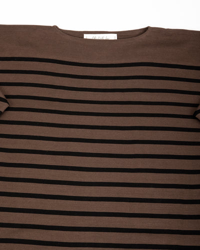 Olde H & Daughter Silk Heavy Weight Pullover - Brown/Black 10 - Standard & Strange