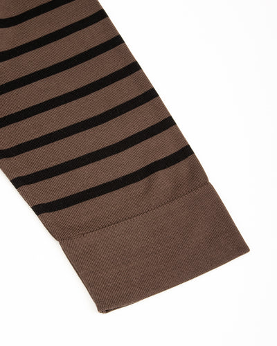 Olde H & Daughter Silk Heavy Weight Pullover - Brown/Black 10 - Standard & Strange