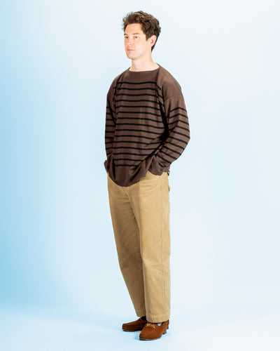 Olde H & Daughter Silk Heavy Weight Pullover - Brown/Black 10 - Standard & Strange