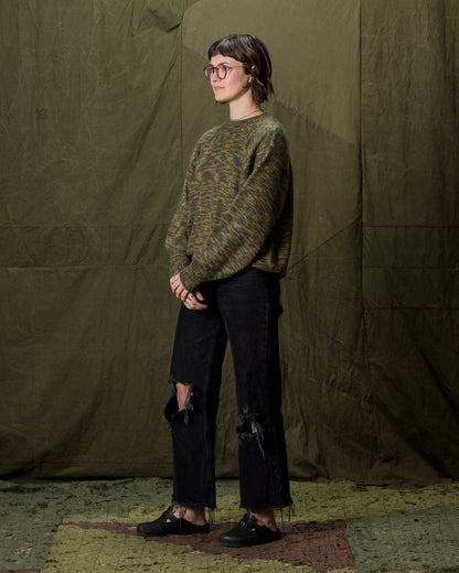 Olde Homesteader & Daughter Silk Mohair Pullover - Green Granite 08 - Standard & Strange