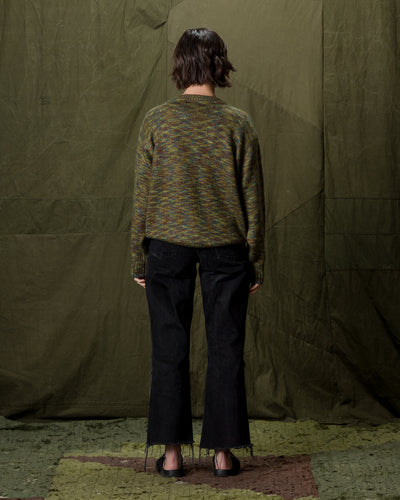 Olde H & Daughter Silk Mohair Pullover - Green Granite 08 - Standard & Strange