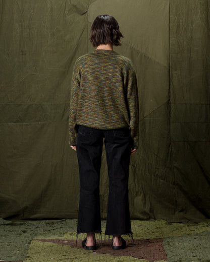 Olde Homesteader & Daughter Silk Mohair Pullover - Green Granite 08 - Standard & Strange