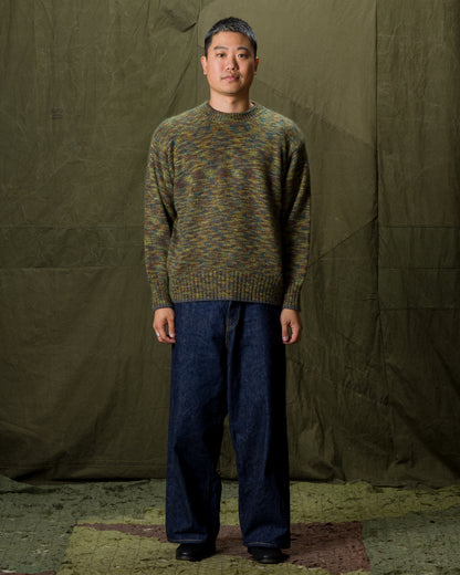 Olde Homesteader & Daughter Silk Mohair Pullover - Green Granite 08 - Standard & Strange