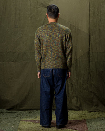 Olde H & Daughter Silk Mohair Pullover - Green Granite 08 - Standard & Strange