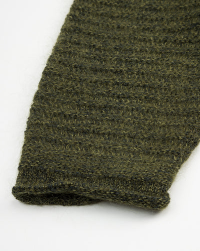 Olde Homesteader & Daughter Silk Mohair Wrap Stitches L/S Shirt - Dark Forest 10 - Standard & Strange