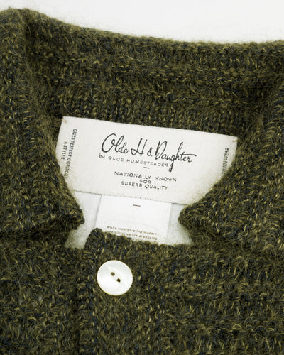 Olde Homesteader & Daughter Silk Mohair Wrap Stitches L/S Shirt - Dark Forest 10 - Standard & Strange