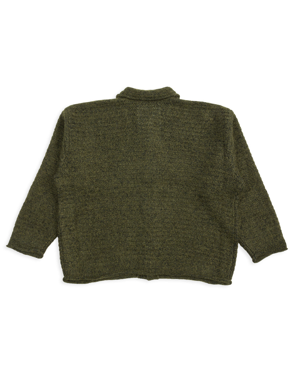 Olde Homesteader & Daughter Silk Mohair Wrap Stitches L/S Shirt - Dark Forest 10 - Standard & Strange