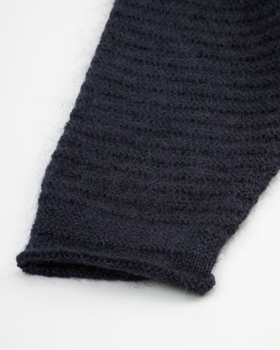 Olde Homesteader & Daughter Silk Mohair Wrap Stitches L/S Shirt - Night View 10 - Standard & Strange