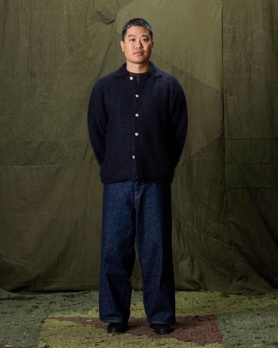 Olde Homesteader & Daughter Silk Mohair Wrap Stitches L/S Shirt - Night View 10 - Standard & Strange