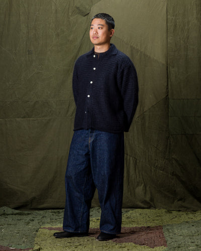 Olde Homesteader & Daughter Silk Mohair Wrap Stitches L/S Shirt - Night View 10 - Standard & Strange