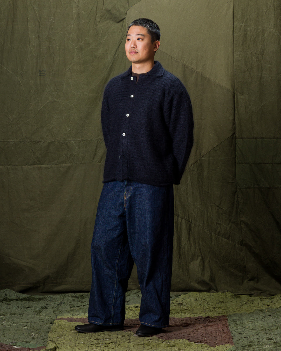 Olde Homesteader & Daughter Silk Mohair Wrap Stitches L/S Shirt - Night View 10 - Standard & Strange