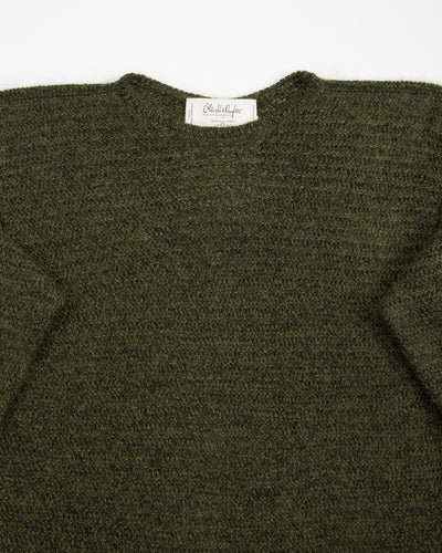 Olde Homesteader & Daughter Silk Mohair Wrap Stitches Pullover - Dark Forest 10 - Standard & Strange