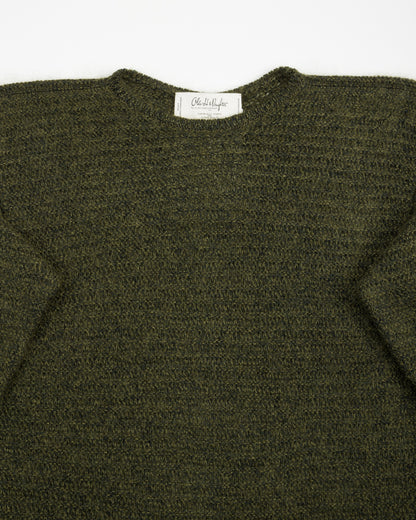 Olde Homesteader & Daughter Silk Mohair Wrap Stitches Pullover - Dark Forest 10 - Standard & Strange