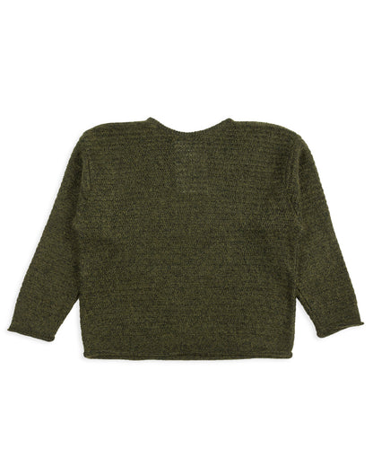 Olde Homesteader & Daughter Silk Mohair Wrap Stitches Pullover - Dark Forest 10 - Standard & Strange