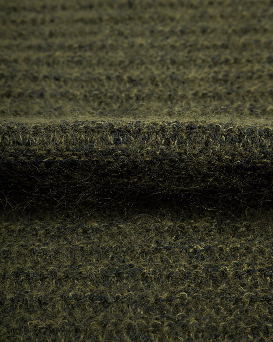 Olde Homesteader & Daughter Silk Mohair Wrap Stitches Pullover - Dark Forest 10 - Standard & Strange