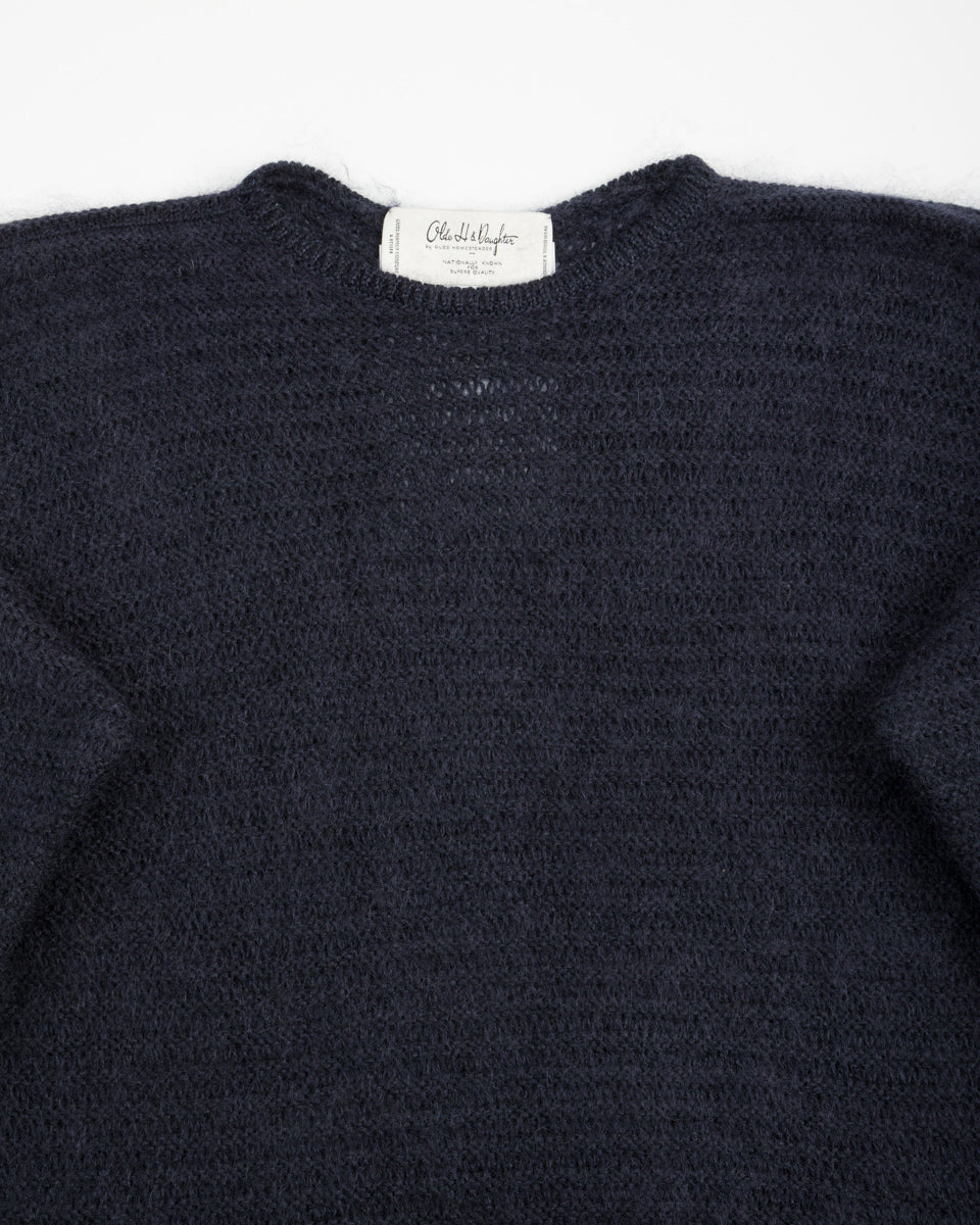 Olde Homesteader & Daughter Silk Mohair Wrap Stitches Pullover - Night View 10 - Standard & Strange