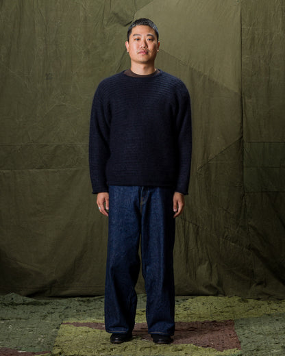 Olde Homesteader & Daughter Silk Mohair Wrap Stitches Pullover - Night View 10 - Standard & Strange