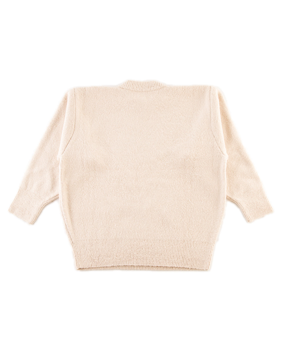 Olde Homesteader & Daughter Silk Shaggy Dog Pullover - Butter