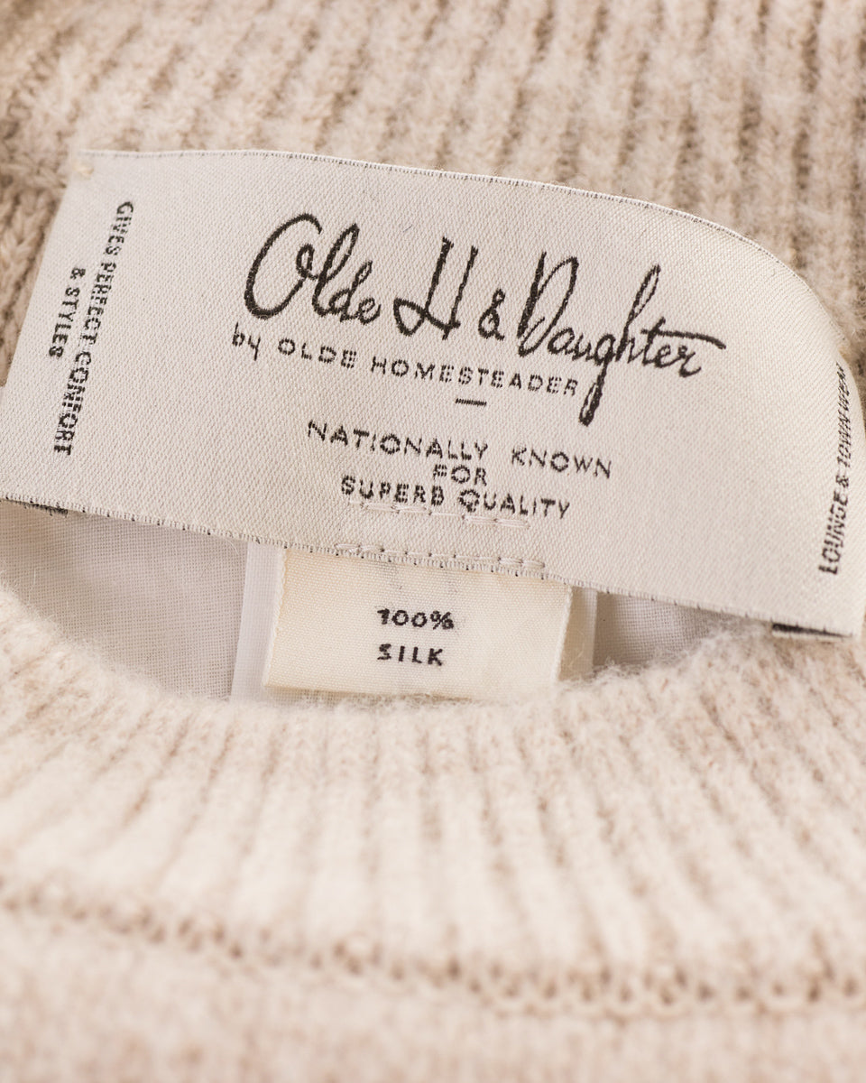 Olde Homesteader & Daughter Silk Shaggy Dog Pullover - Butter