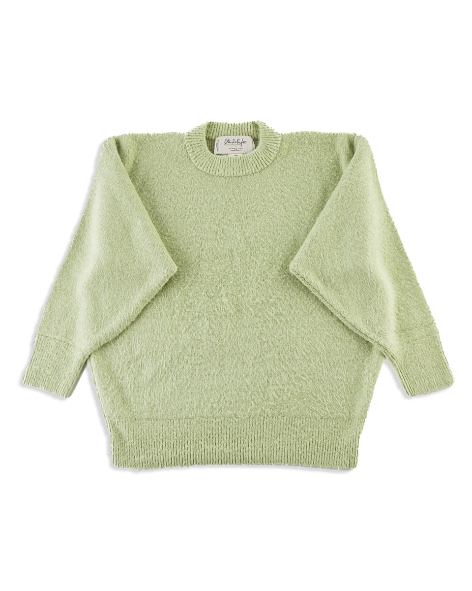 Olde Homesteader & Daughter Silk Shaggy Dog Pullover - Pistachio - Standard & Strange