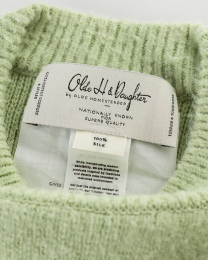 Olde Homesteader & Daughter Silk Shaggy Dog Pullover - Pistachio - Standard & Strange