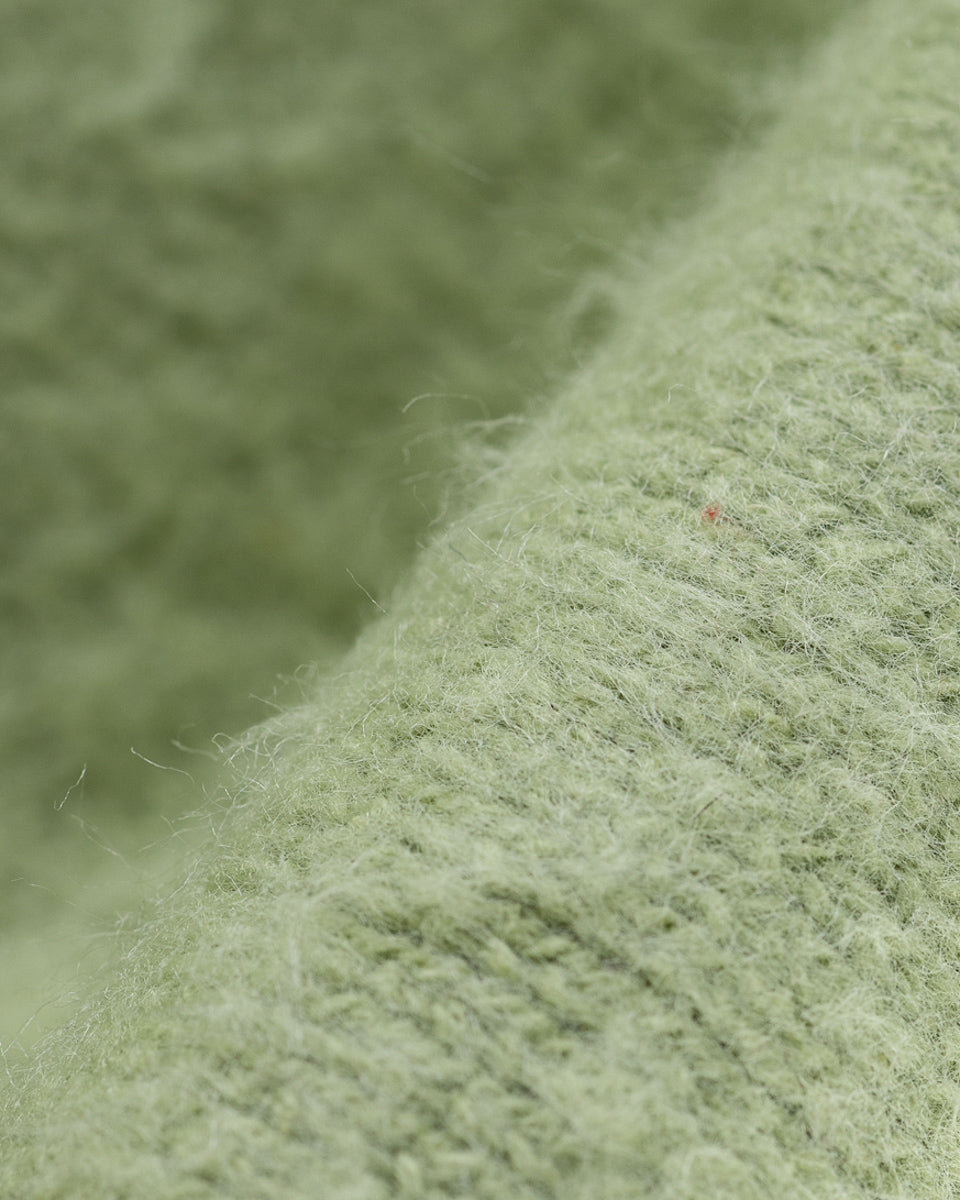 た*く様 90s STONE  グリーンエッジ ロールネックニット Olde Homesteader & Daughter Silk Shaggy Dog Pullover - Pistachio