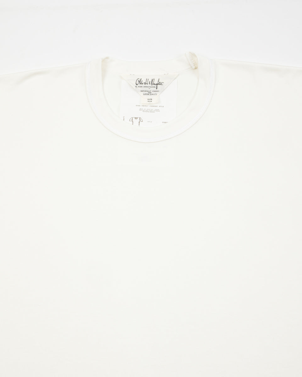 Olde Homesteader & Daughter Silk Tight Tension Middle Plain Stitches S/S - Off White - Standard & Strange