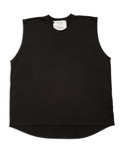 Olde Homesteader & Daughter Silk Tight Tension Middle Plain Stitches Tank - Black - Standard & Strange