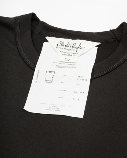 Olde Homesteader & Daughter Silk Tight Tension Middle Plain Stitches Tank - Black - Standard & Strange