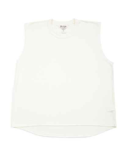 Olde Homesteader & Daughter Silk Tight Tension Middle Plain Stitches Tank - Off White - Standard & Strange