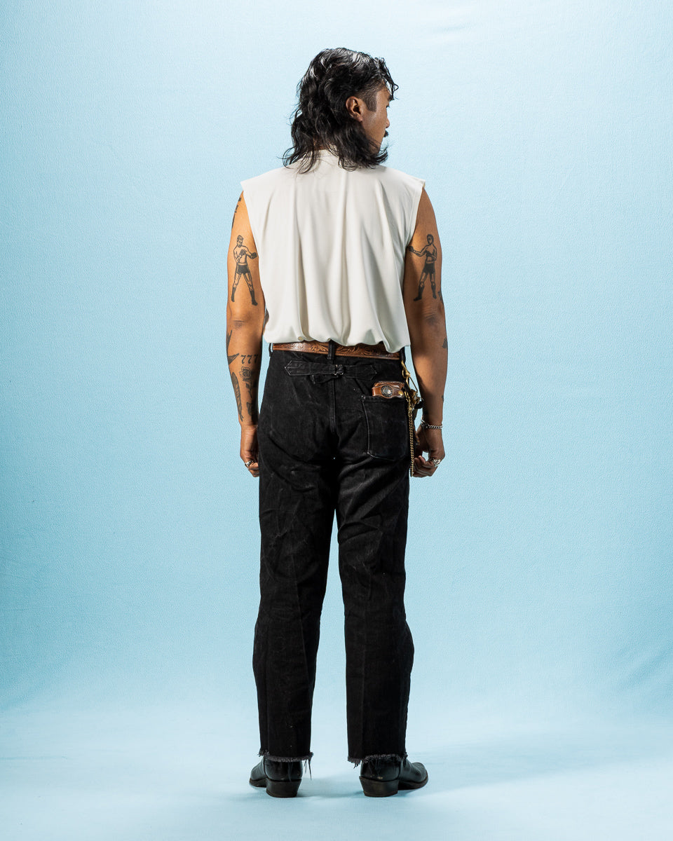 Olde Homesteader & Daughter Silk Tight Tension Middle Plain Stitches Tank - Off White - Standard & Strange