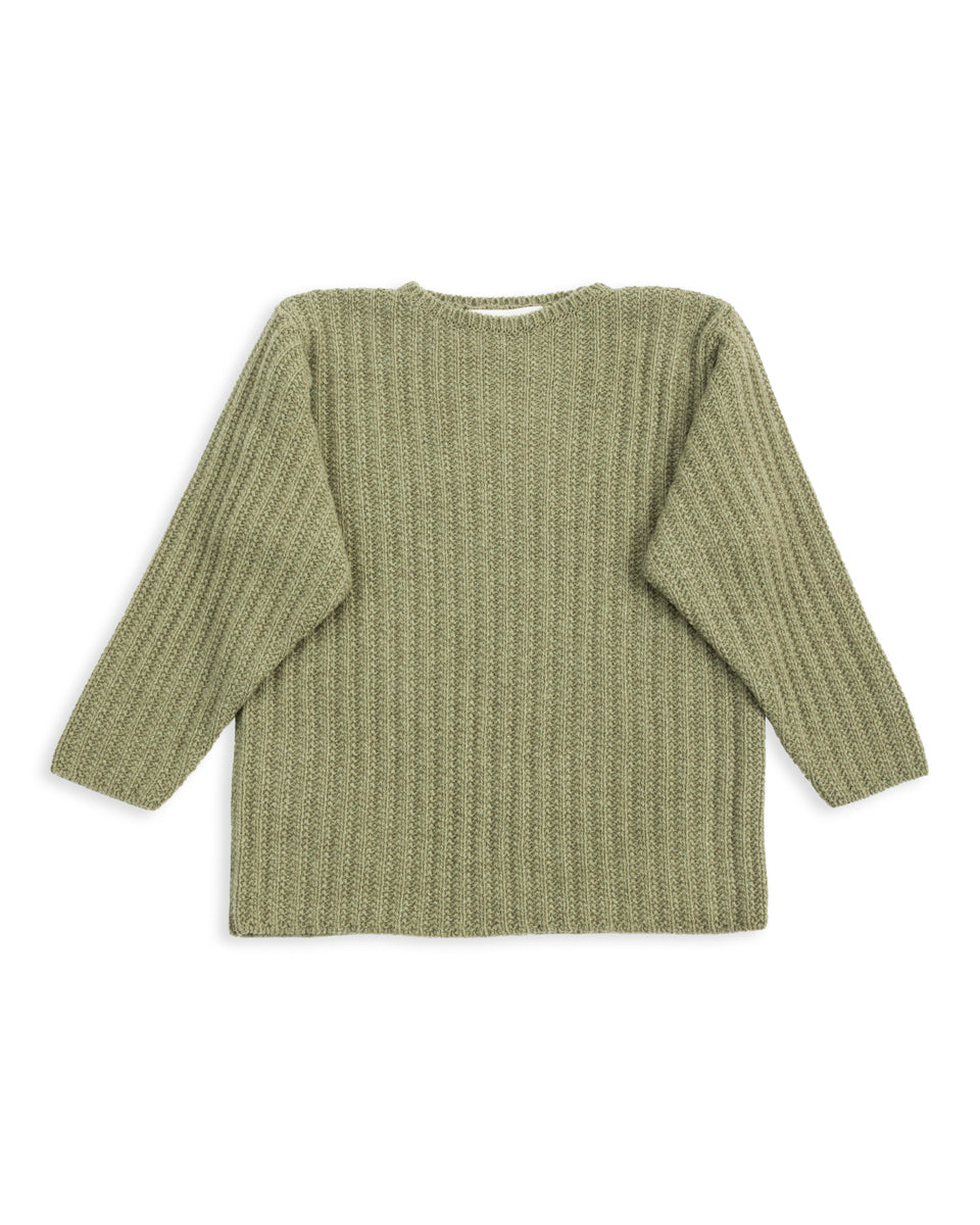 Olde Homesteader & Daughter Slub Cashmere Boat Pullover - Hunter Green 10 - Standard & Strange