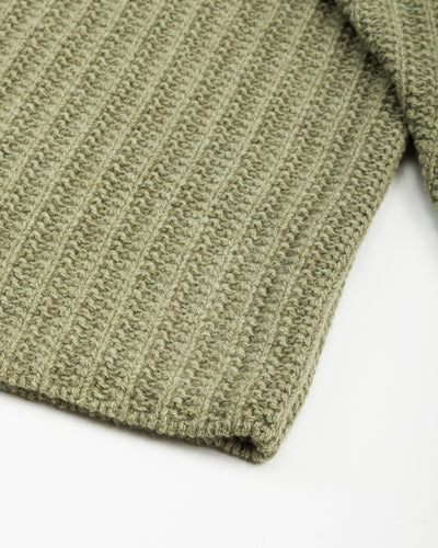 Olde H & Daughter Slub Cashmere Boat Pullover - Hunter Green 10 - Standard & Strange