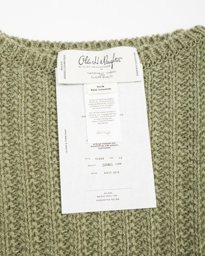 Olde Homesteader & Daughter Slub Cashmere Boat Pullover - Hunter Green 10 - Standard & Strange