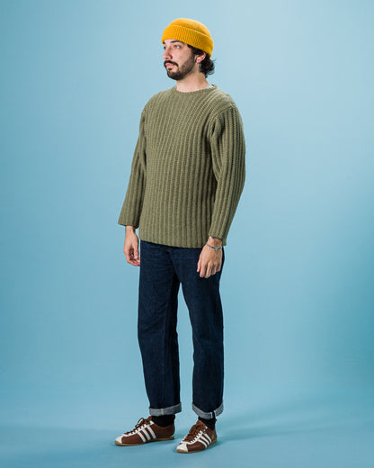 Olde Homesteader & Daughter Slub Cashmere Boat Pullover - Hunter Green 10 - Standard & Strange