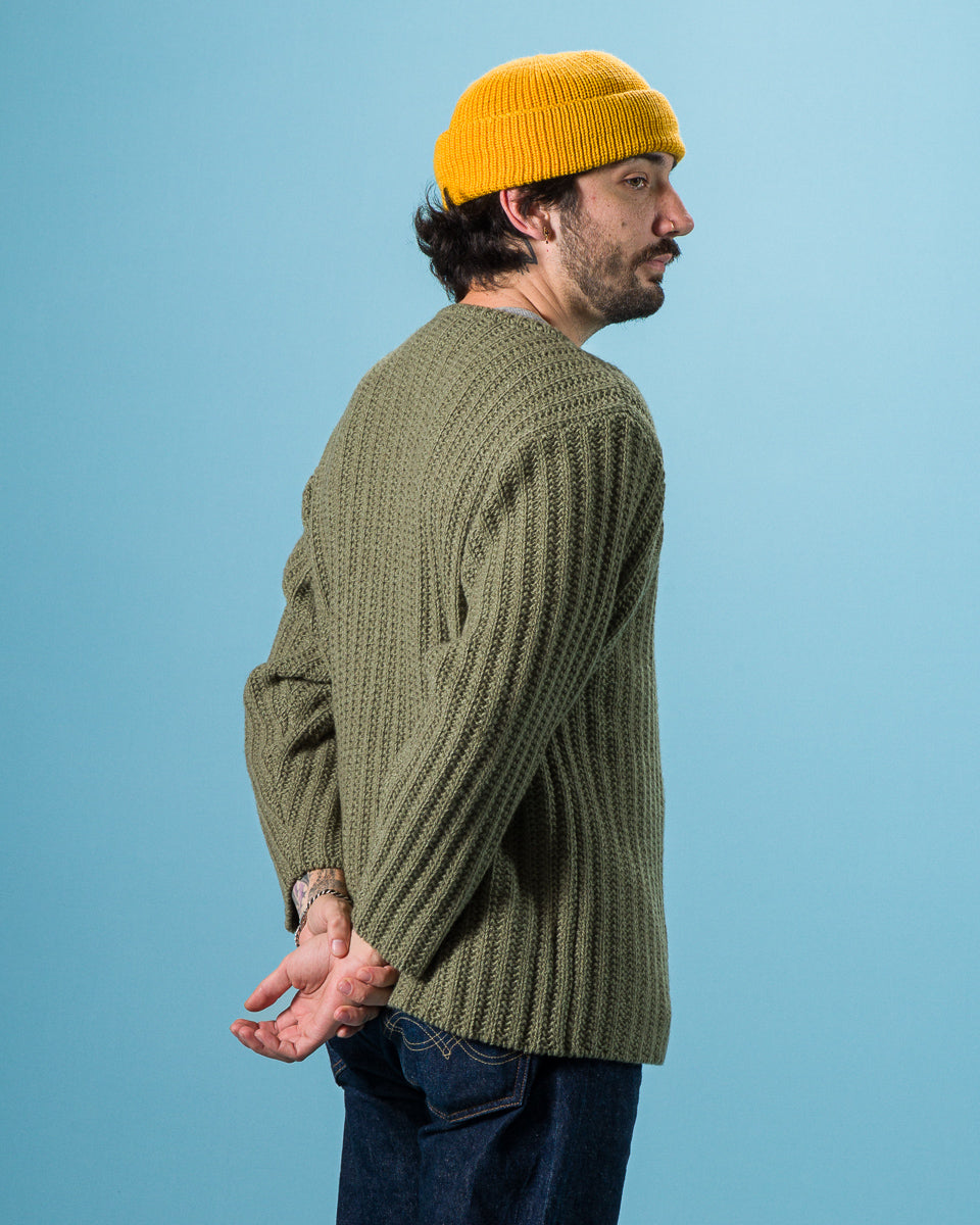 Olde Homesteader & Daughter Slub Cashmere Boat Pullover - Hunter Green 10 - Standard & Strange