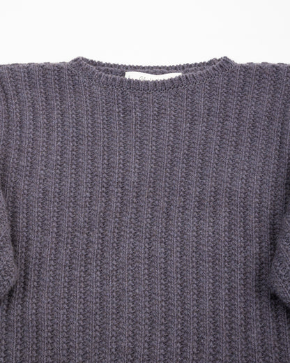 Olde Homesteader & Daughter Slub Cashmere Boat Pullover - Navy 10 - Standard & Strange