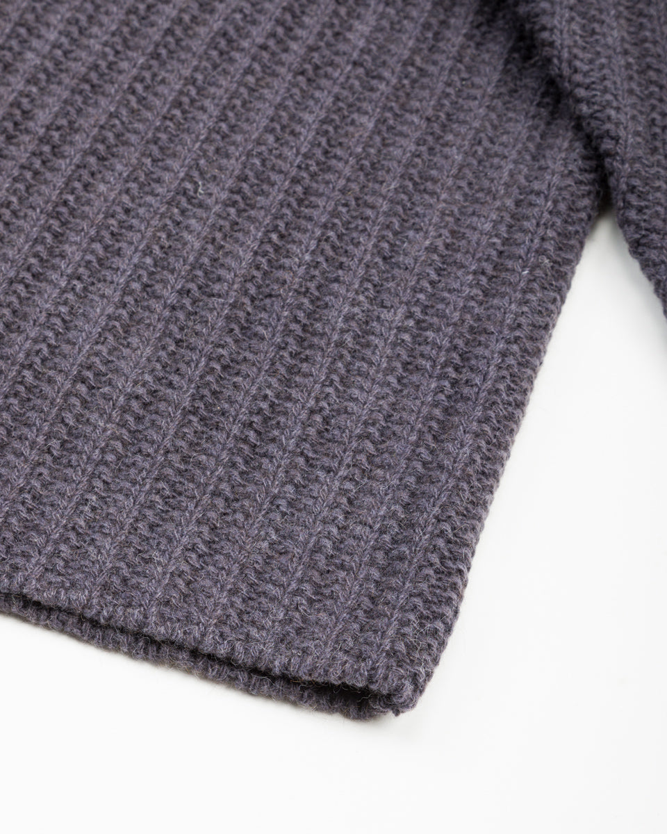 Olde Homesteader & Daughter Slub Cashmere Boat Pullover - Navy 10 - Standard & Strange