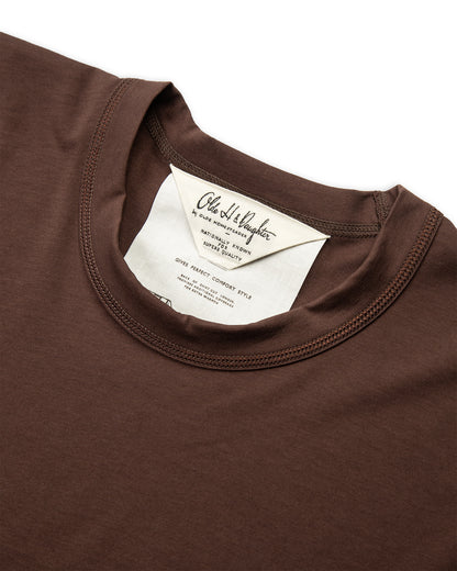 Olde Homesteader & Daughter Suvin Plain Stitch Crewneck L/S - Black Coffee - Standard & Strange