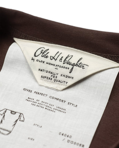 Olde Homesteader & Daughter Suvin Plain Stitch Crewneck L/S - Black Coffee - Standard & Strange