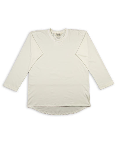 Olde Homesteader & Daughter Suvin Plain Stitch Crewneck L/S - Off White - Standard & Strange