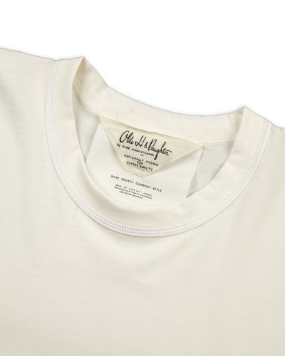 Olde Homesteader & Daughter Suvin Plain Stitch Crewneck L/S - Off White - Standard & Strange