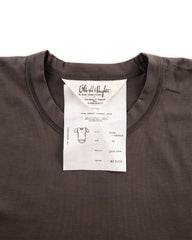 Olde Homesteader & Daughter Suvin Plain Stitch Crewneck S/S - Ink Black - Standard & Strange