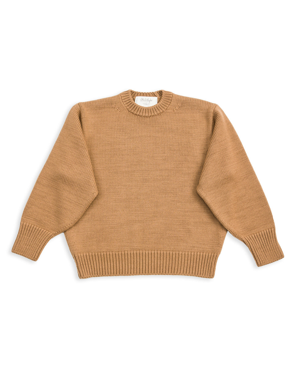 Olde Homesteader & Daughter Wool Crewneck Pullover - Coyote 10 - Standard & Strange