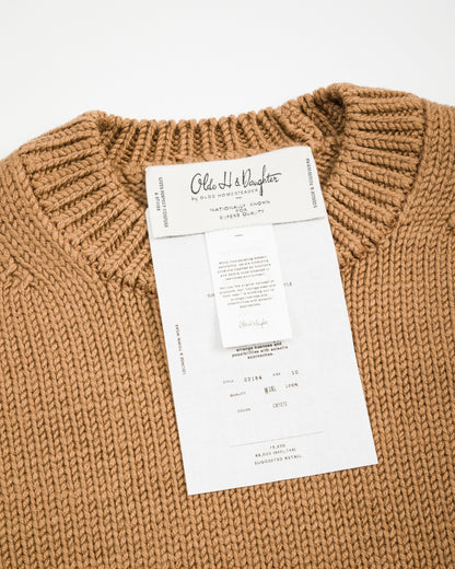 Olde Homesteader & Daughter Wool Crewneck Pullover - Coyote 10 - Standard & Strange